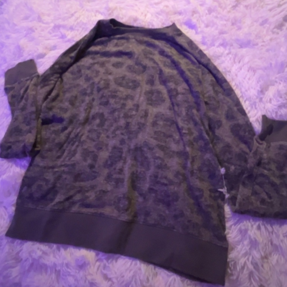 Green Cheetah Print Sweater